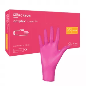 Mercator Nitrylex Rękawiczki Magenta XS