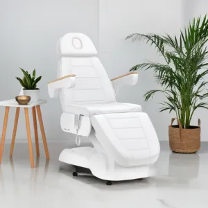 Fotel kosmetyczny elektryczny SILLON Lux 273b 3 silniki biały