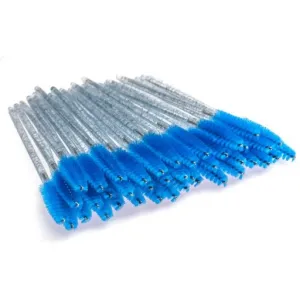CRYSTAL BRUSH Szczoteczki nylonowe do rzęs niebieska