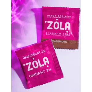 Zola Farbka+oxydant do brwi warm brown 02
