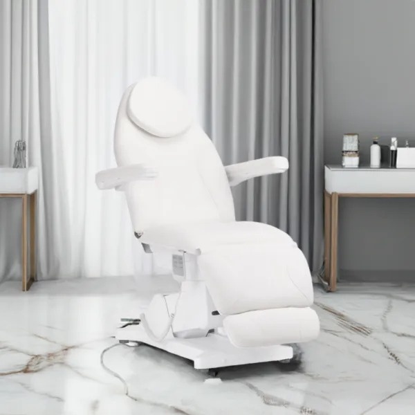 Fotel kosmetyczny elektryczny Sillon Basic 3 siln. biały