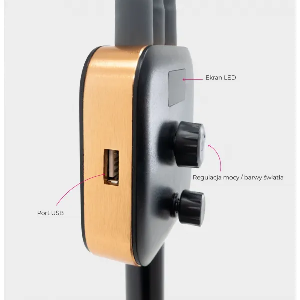 LAMPA KOSMETYCZNA DUO STAR 2.0 ROSE GOLD