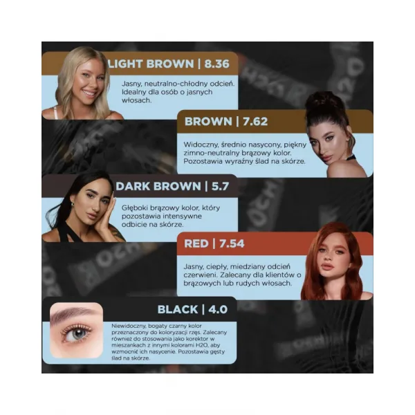 Oko Liquid Hybryd Tint H2O Farbka Do Brwi i Rzęs Light Brown