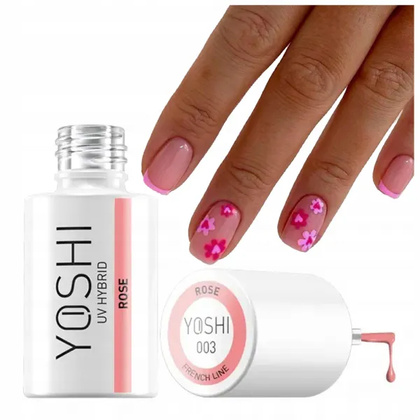 Yoshi Lakier Hybrydowy French Line 003 Rose 6 ml