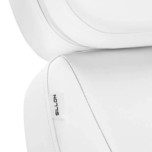 Elektryczny fotel kosmetyczny SILLON Luxury 3 silniki biały