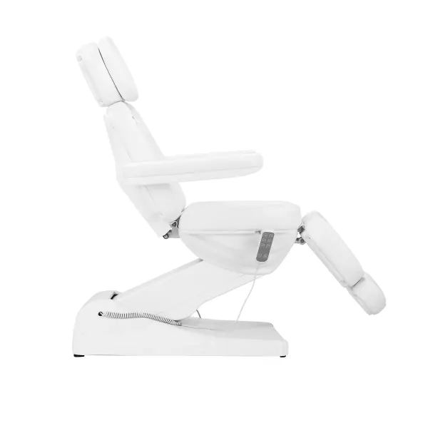 Elektryczny fotel kosmetyczny SILLON Luxury 3 silniki biały