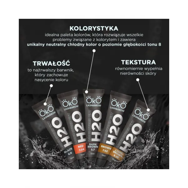 Oko Liquid Hybryd Tint H2O Farbka Do Brwi i Rzęs Brown