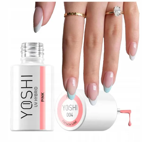 Yoshi Lakier Hybrydowy French Line 004 Pink 6 ml
