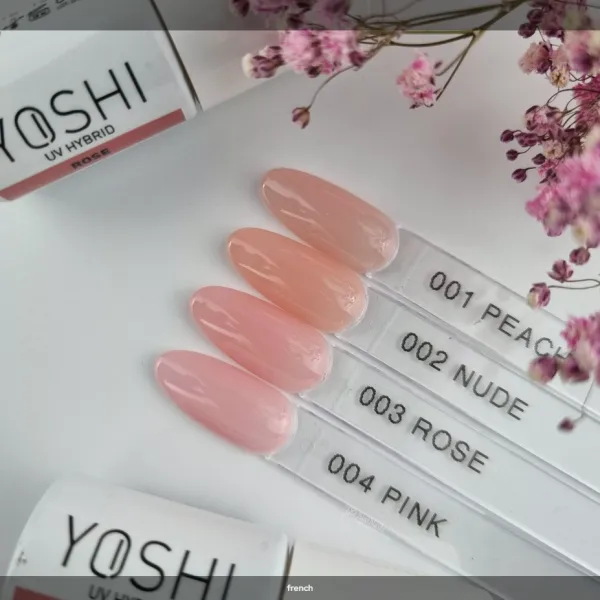 Yoshi Lakier Hybrydowy French Line 001 Peach 6 ml
