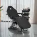 Fotel kosmetyczny Sillon z kuwetami czarny